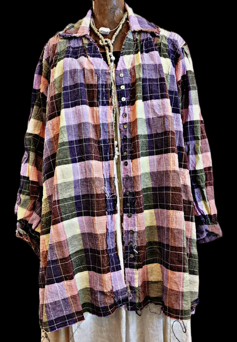 Tartan over shirt