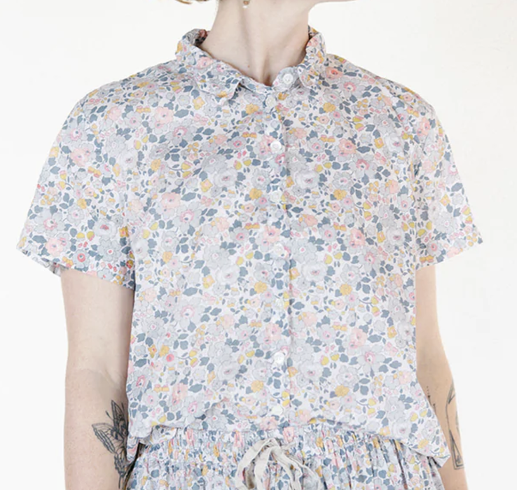 Cliff s/s shirt in Liberty tana lawn cotton