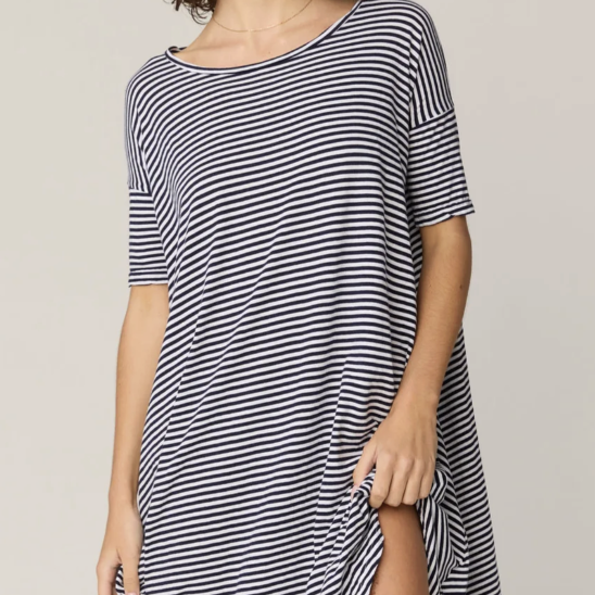 Stripe pop T dress