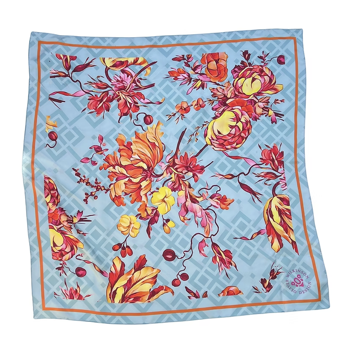 Salvia \ silk scarf