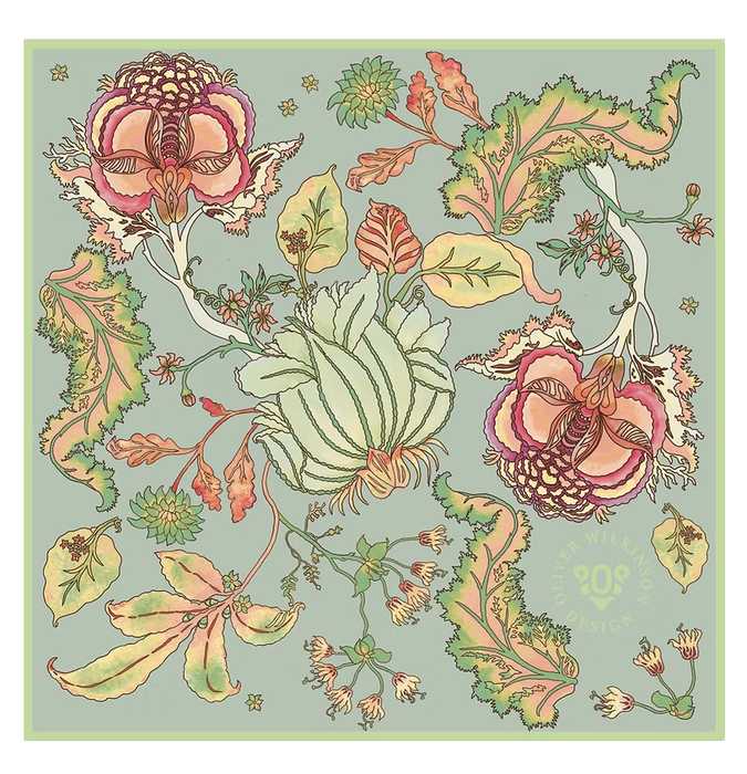 Bali high silk scarf