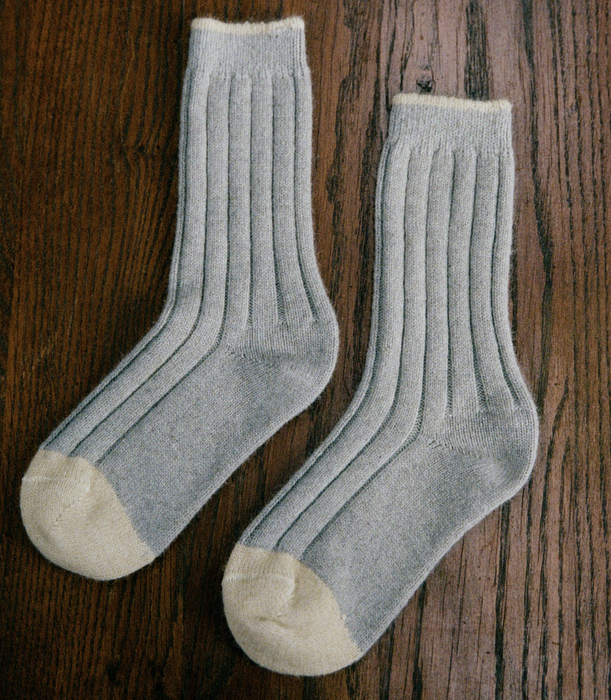 Yin Yang possum and wool crew sock