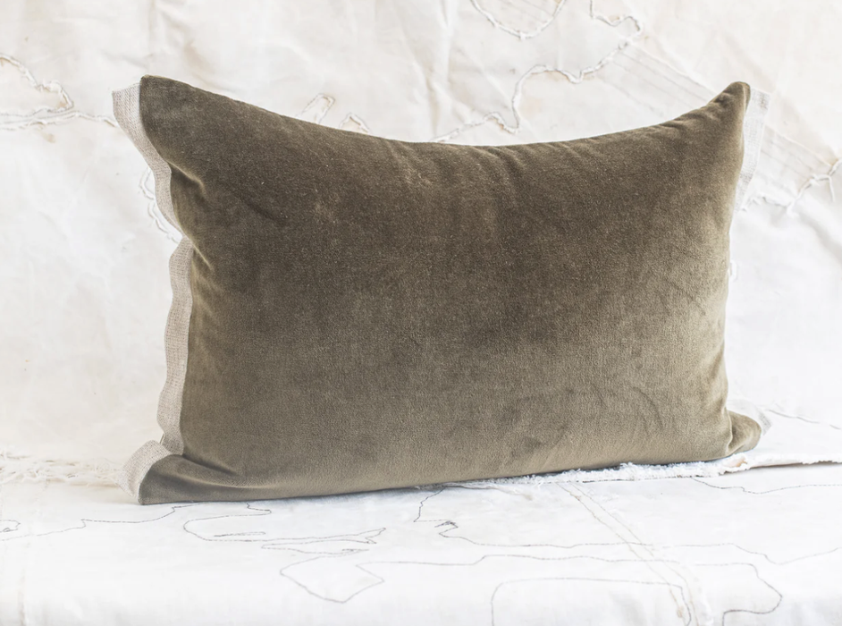 Médici's velvet cushion