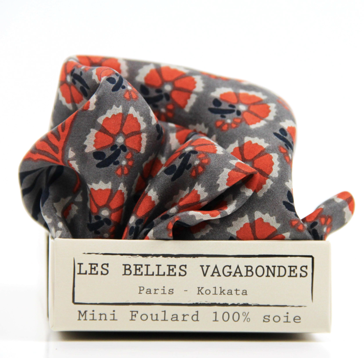 Mini foulard en soie Augustine
