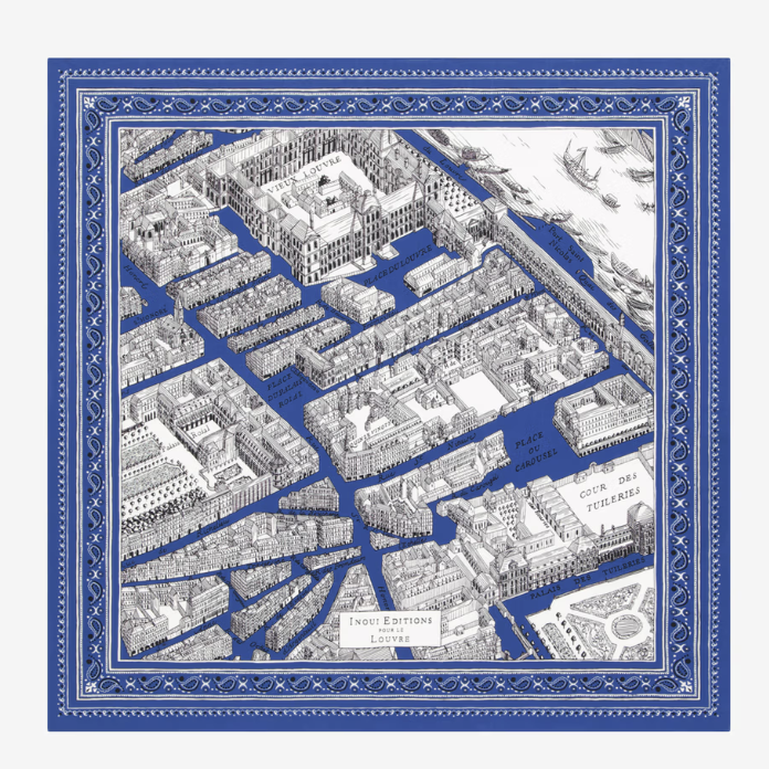 Louvre square scarf