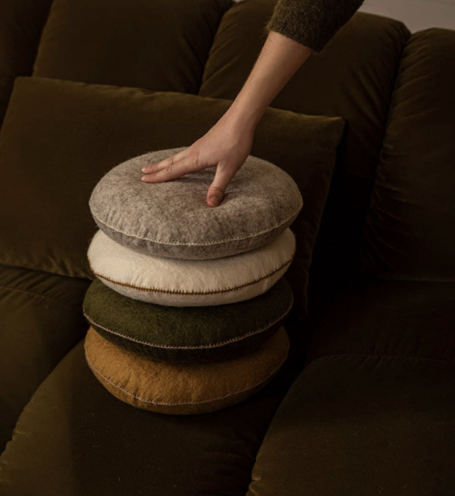 Smarties felt & kapok cushion