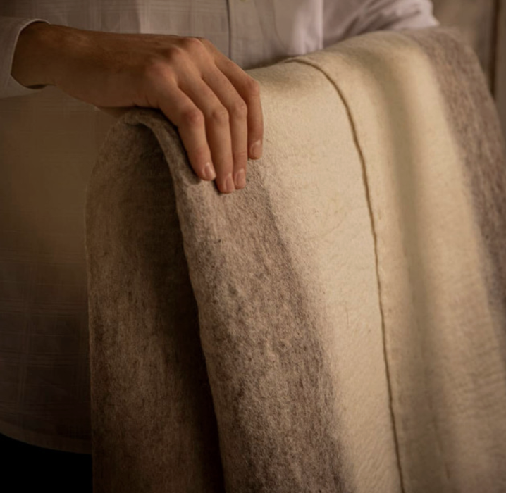 Two tone Nuno blanket