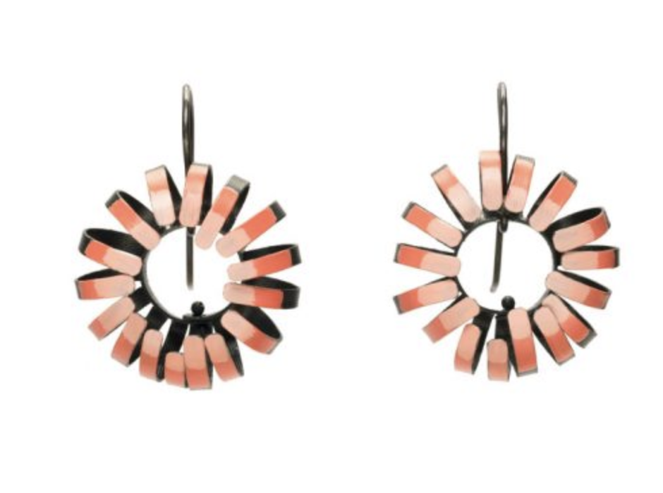 Banksia hook earrings - pink