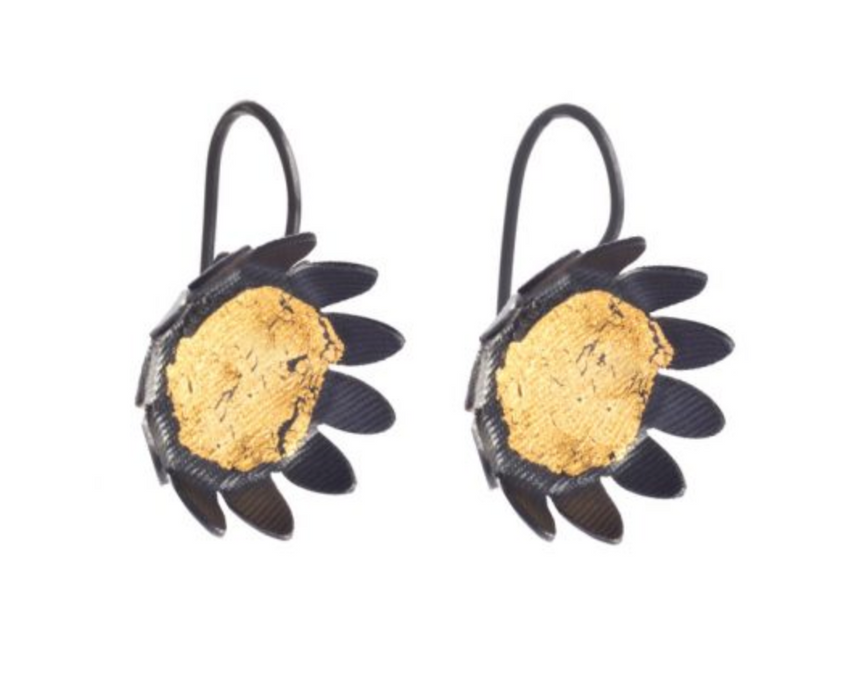 Day |Sunflower hook earrings