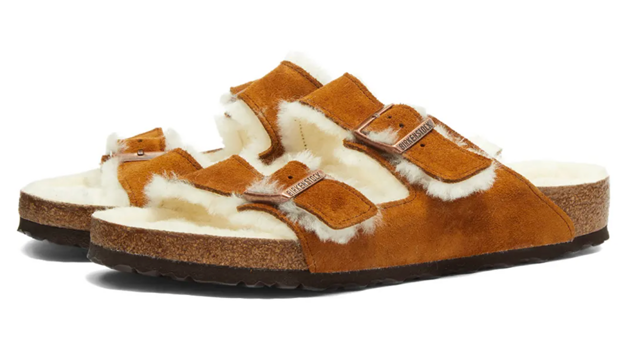 Shearling Arizona sandal