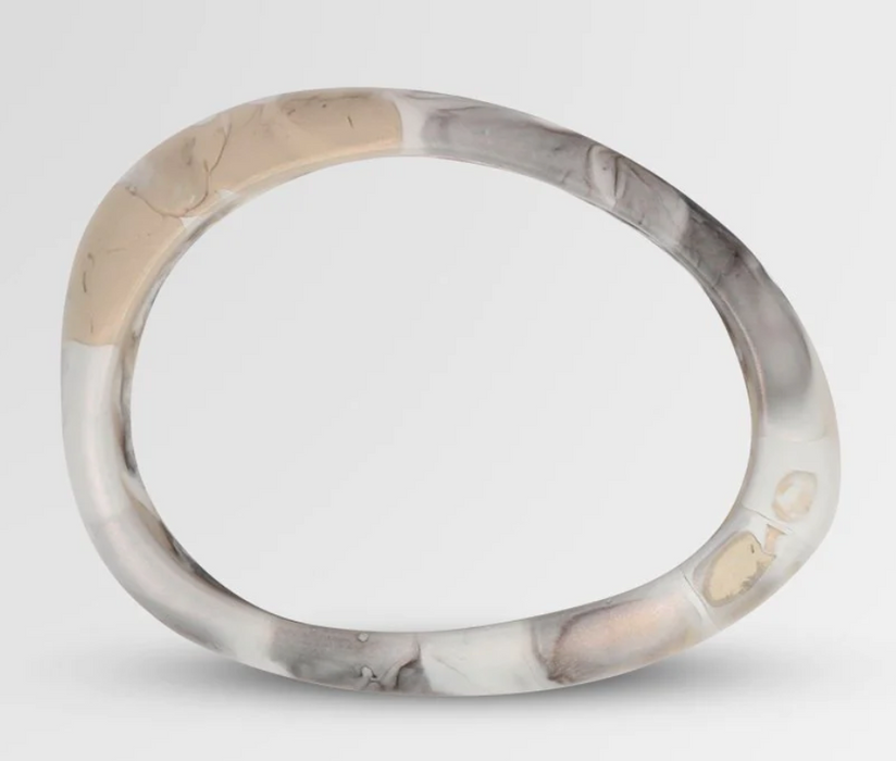 Rock wishbone bangle | med/lge fit