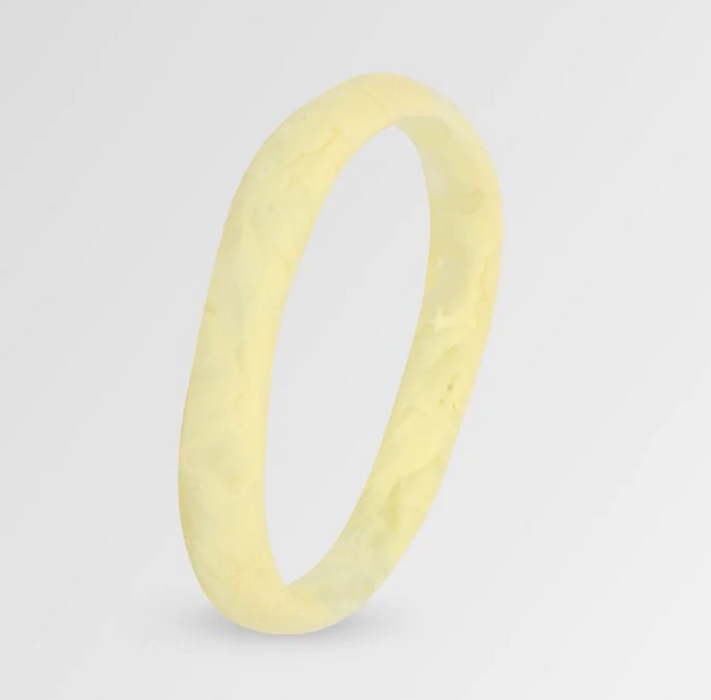Rock wishbone bangle | med/lge fit