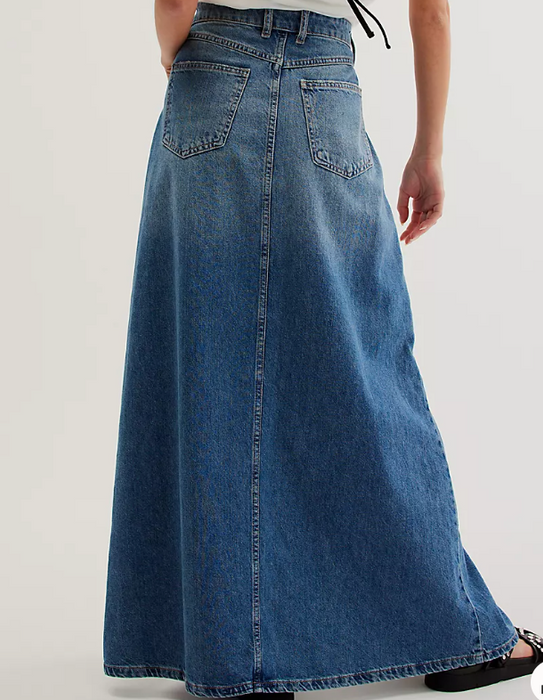 Come as you are - denim maxi skirt