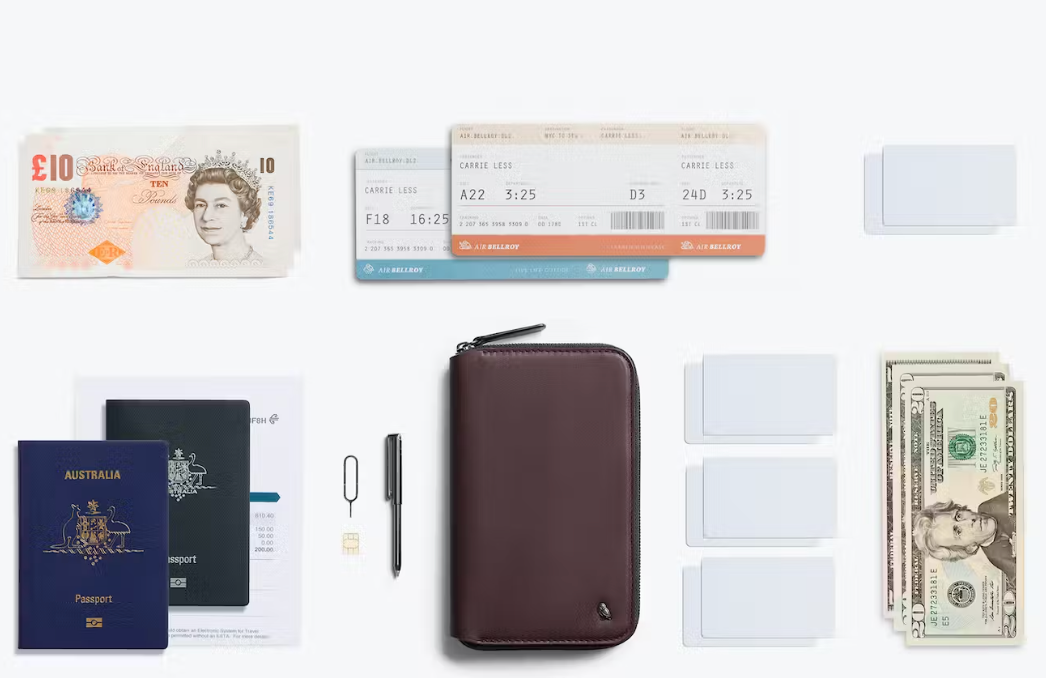 Travel folio wallet