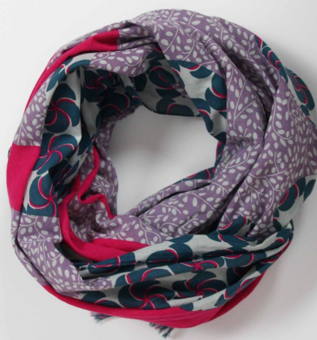 Patterned cotton scarf \ 100x180cm