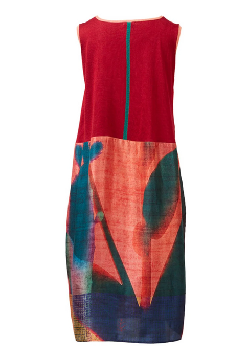 Silk sleeveless dress Poppy series