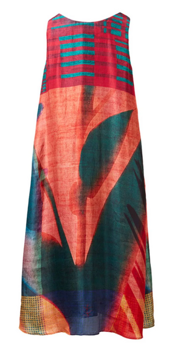 Silk patterned dress