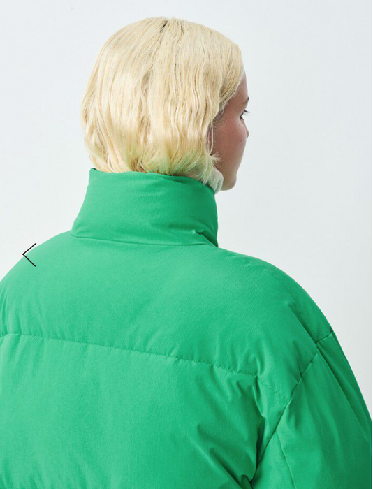 Grass green padded jacket