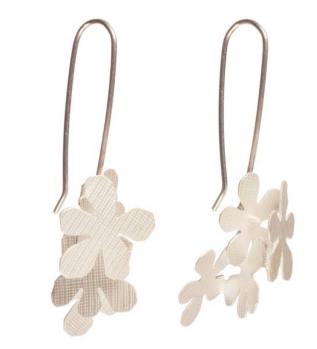 Jasmine drop earrings in silver