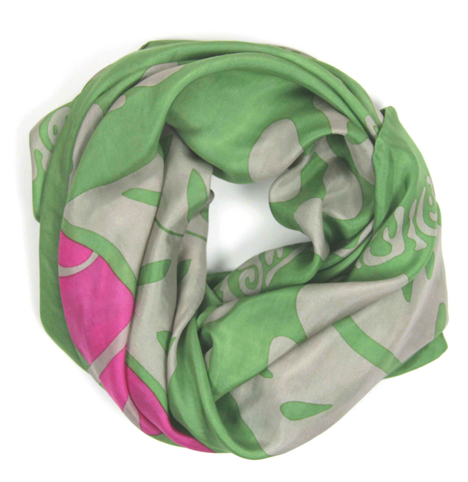 Square silk scarf | 100 x 100 sq