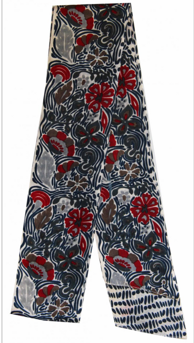 Bandeau silk headband - Jardin Anglais