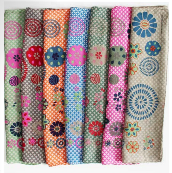 Shippo silk scarf