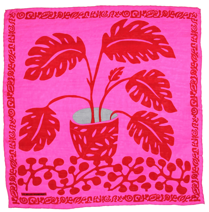 Mini Arum silk scarf