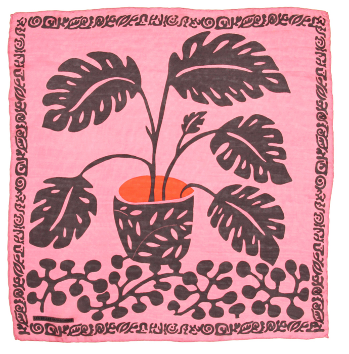 Mini Arum silk scarf