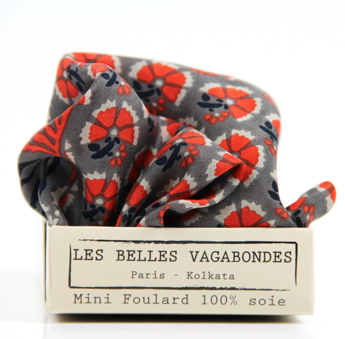 Mini Augustine silk scarf