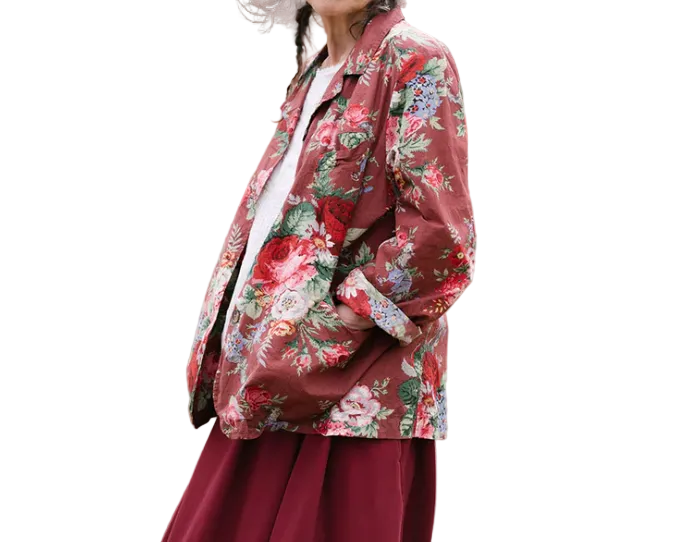 Dominique blazer in floral chintz