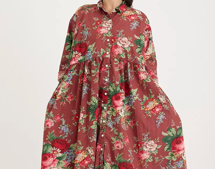Oak dress in sunset floral