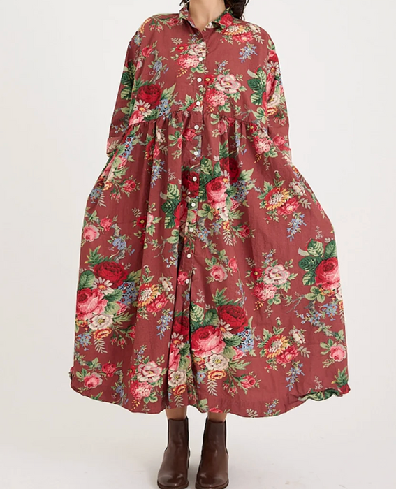 Oak dress in sunset floral