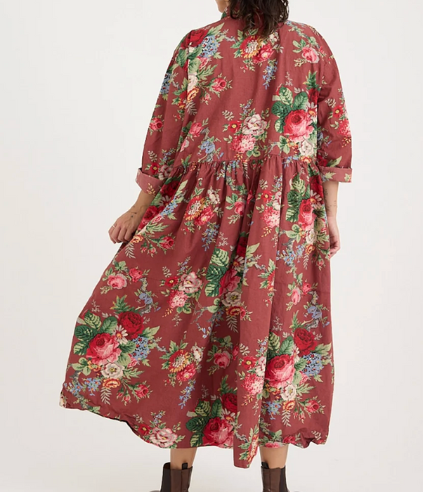 Oak dress in sunset floral