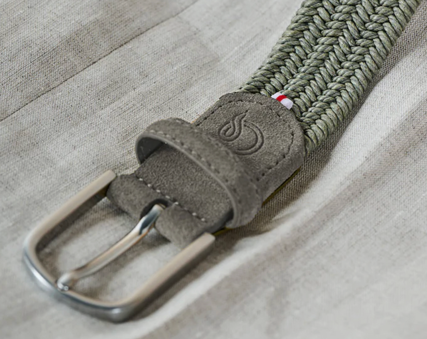 Waxed cotton braided belt