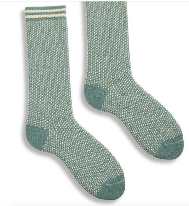 Nordic pattern cashmere wool sock