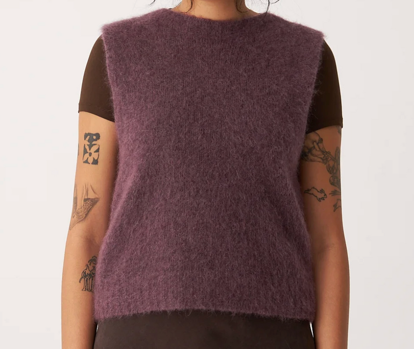 Picnic vest in alpaca and wool
