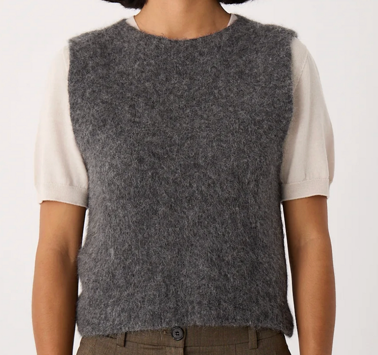 Picnic vest in alpaca and wool