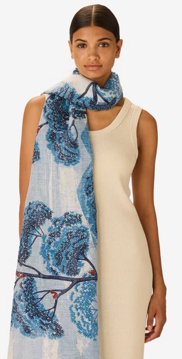 Ambroise linen and cotton scarf