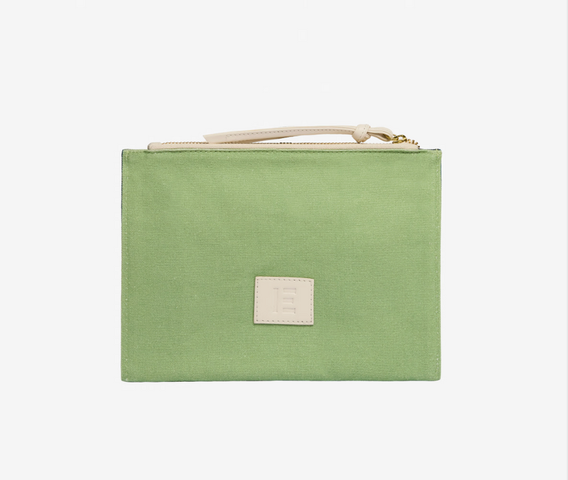 Embroidered clutch