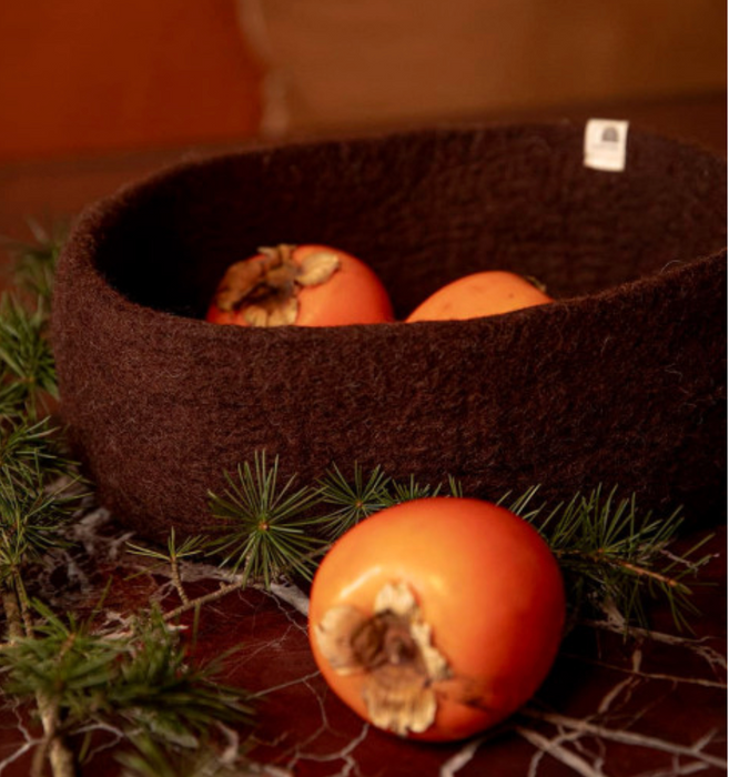 Felted long basket