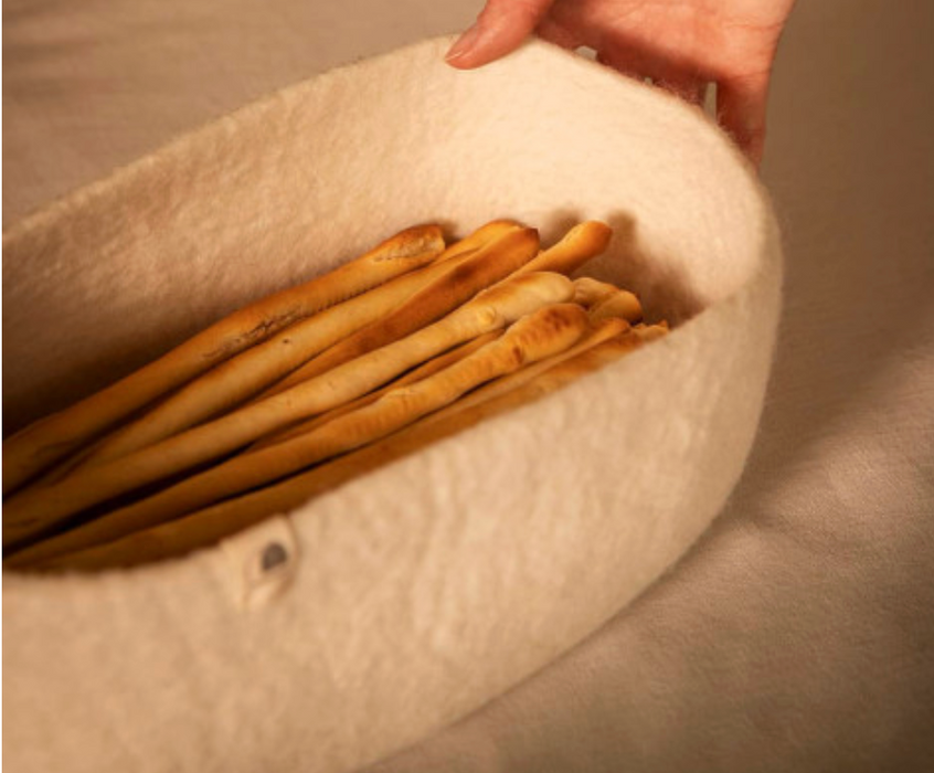 Felted long basket