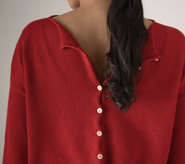 Doll's reversible cardigan