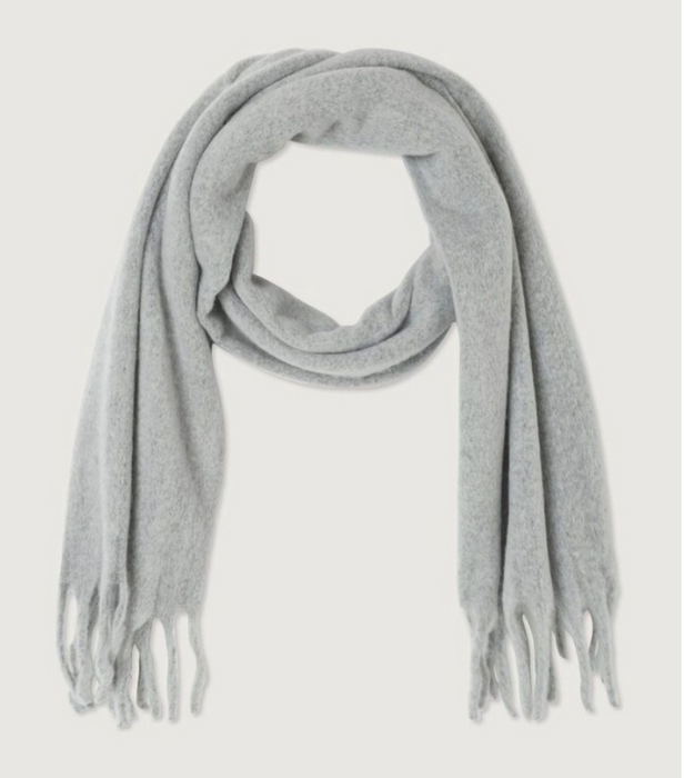 Narrow fringed scarf