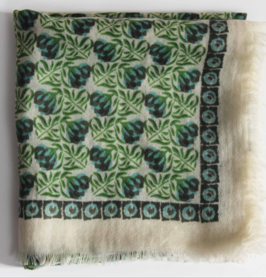 Fine wool scarf - square 100 x 100 cm