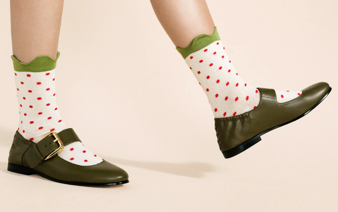 Pineberry crew sock
