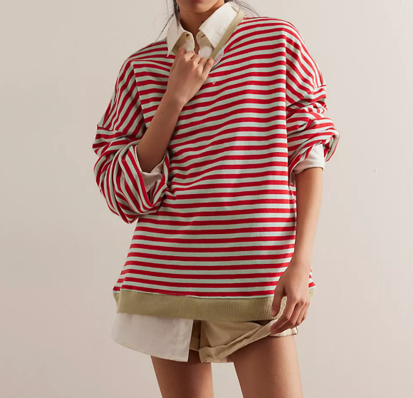 Classic striped crew