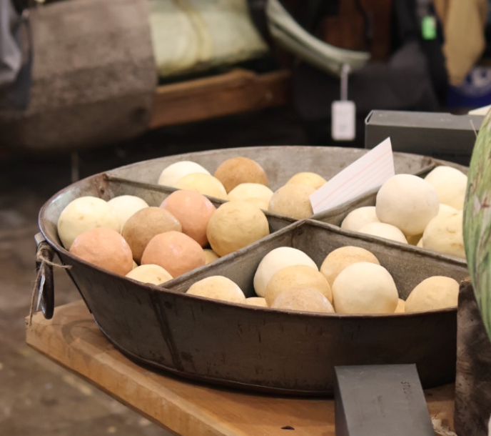 Small olive oil soap balls