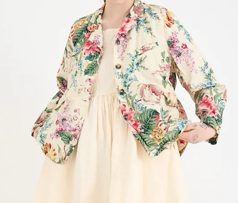 Dominique floral blazer