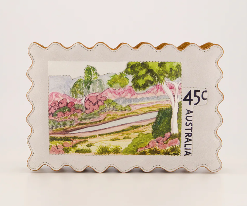 Postage stamp clutch
