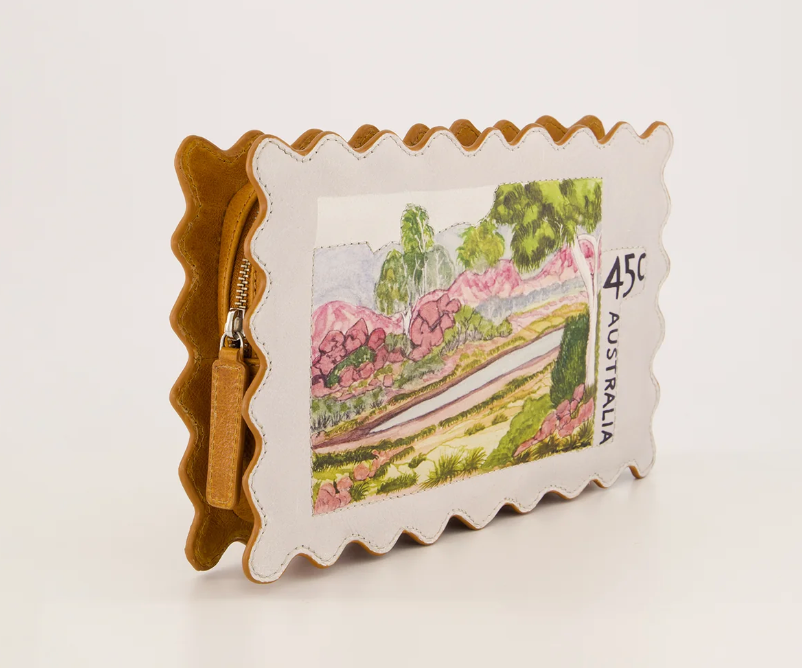 Postage stamp clutch